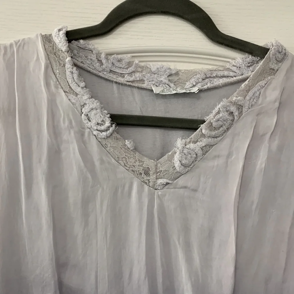 Italian Made Purple Ombré Silk Dress size Small/Medium - Picture 7 of 10